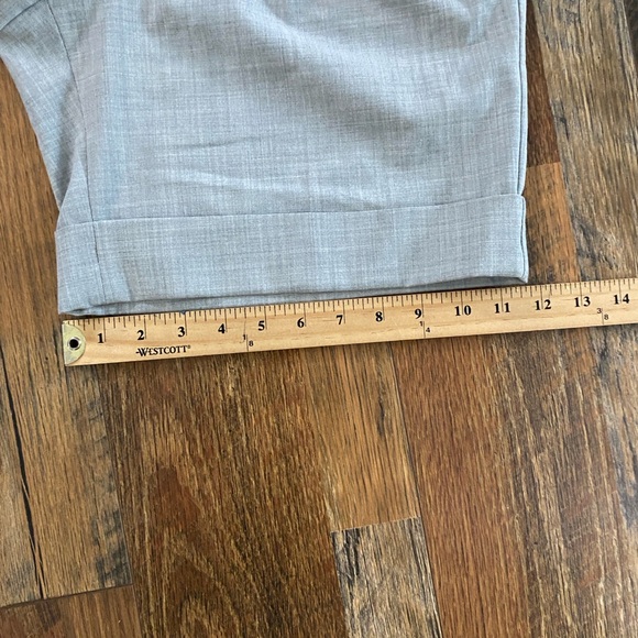 Gray Pleated Cuffed Shorts by Express size 10 - Picture 10 of 11